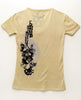 Balearic Sand Floral Guitar Tee Balearic Sand Floral Guitar Tee