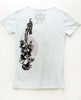 Alice Blue Floral Guitar Tee Alice Blue Floral Guitar Tee