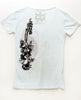 Alice Blue Floral Guitar Tee
